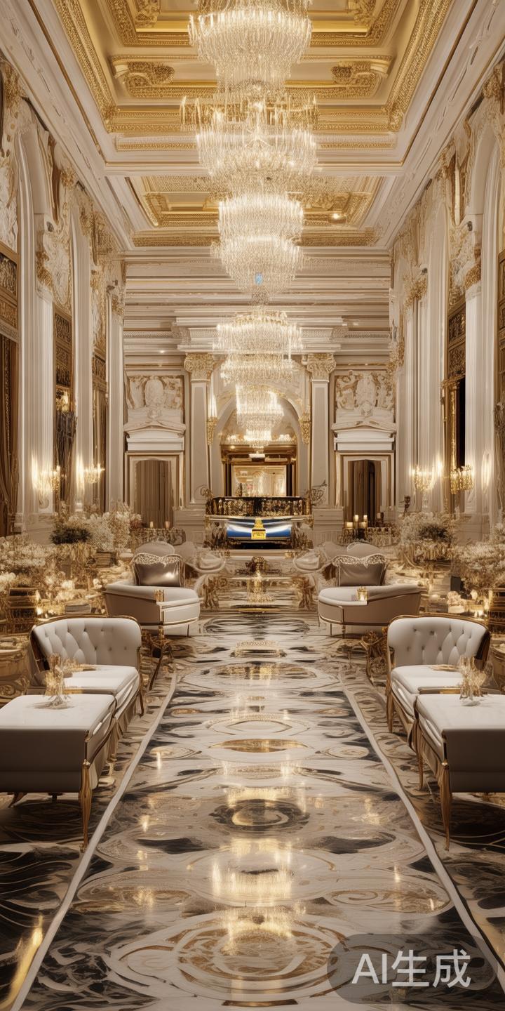 走进新葡京，第一眼便被其奢华的内部装饰所震撼。设计